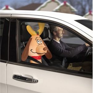 Dr Seuss grinch Christmas car buddy Max air blown inflatable ride along blow up